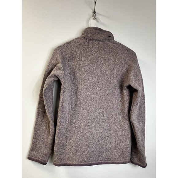 Patagonia Fleece Pullover Women's M Lavender Zip Pocket 💜 - Picture 3 of 7